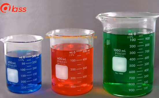 Laboratory Glassware Clear Borosilicate Graduated Beaker Glass Measuring Cup