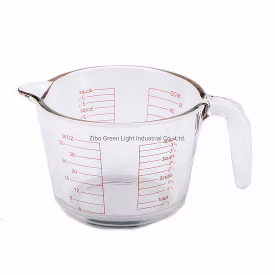 300ml 500ml 1000ml ホウケイ酸ガラス計量カップ ハンドル付き