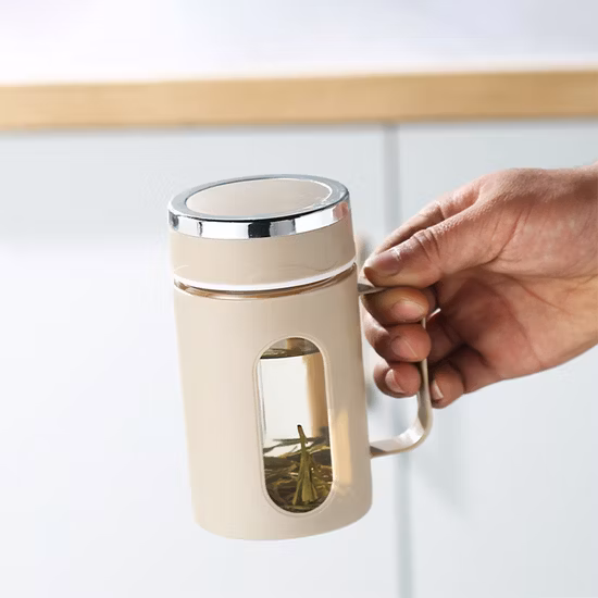 ファッション家庭用蓋付き異なるサイズの高ホウケイ酸ガラス計量カップ